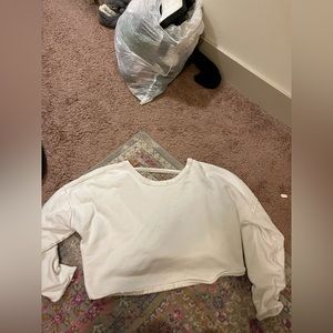 Free people open back sweatshirt